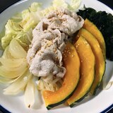 ヘルシーで簡単！温野菜豚しゃぶ★